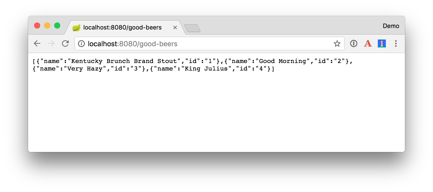 Good Beers JSON