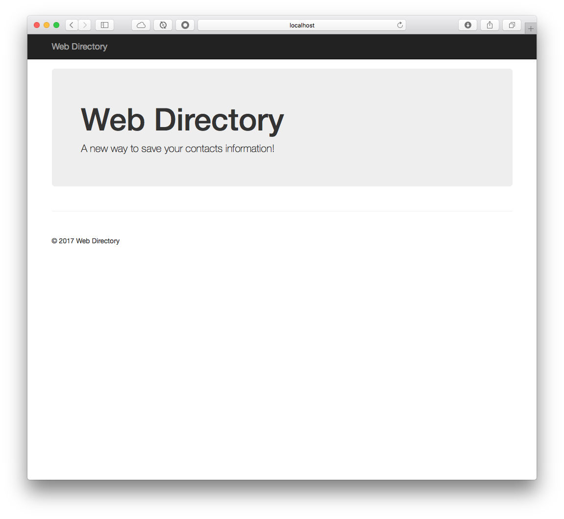 Directory Web Security App